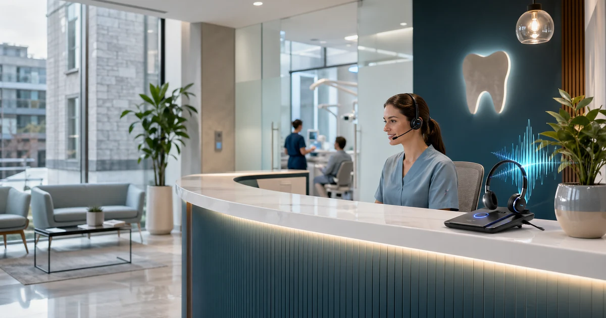 Dental Ai Receptionist Ireland — VoiceFleet blog illustration