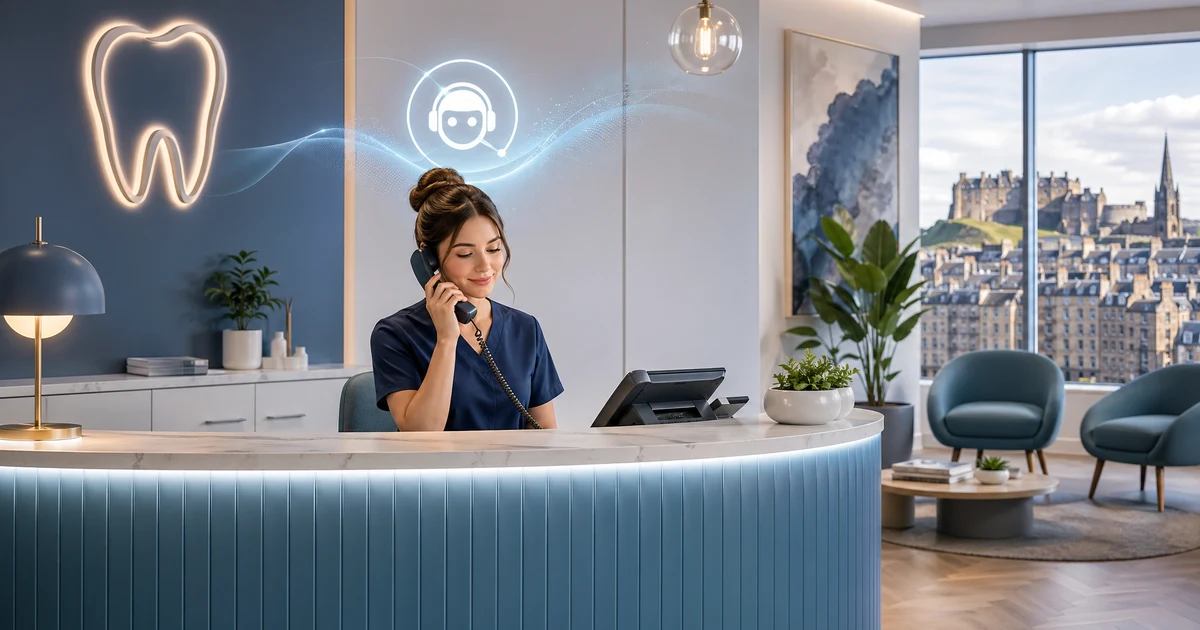 AI Receptionist for Dental Clinics in Edinburgh | VoiceFleet — VoiceFleet blog illustration
