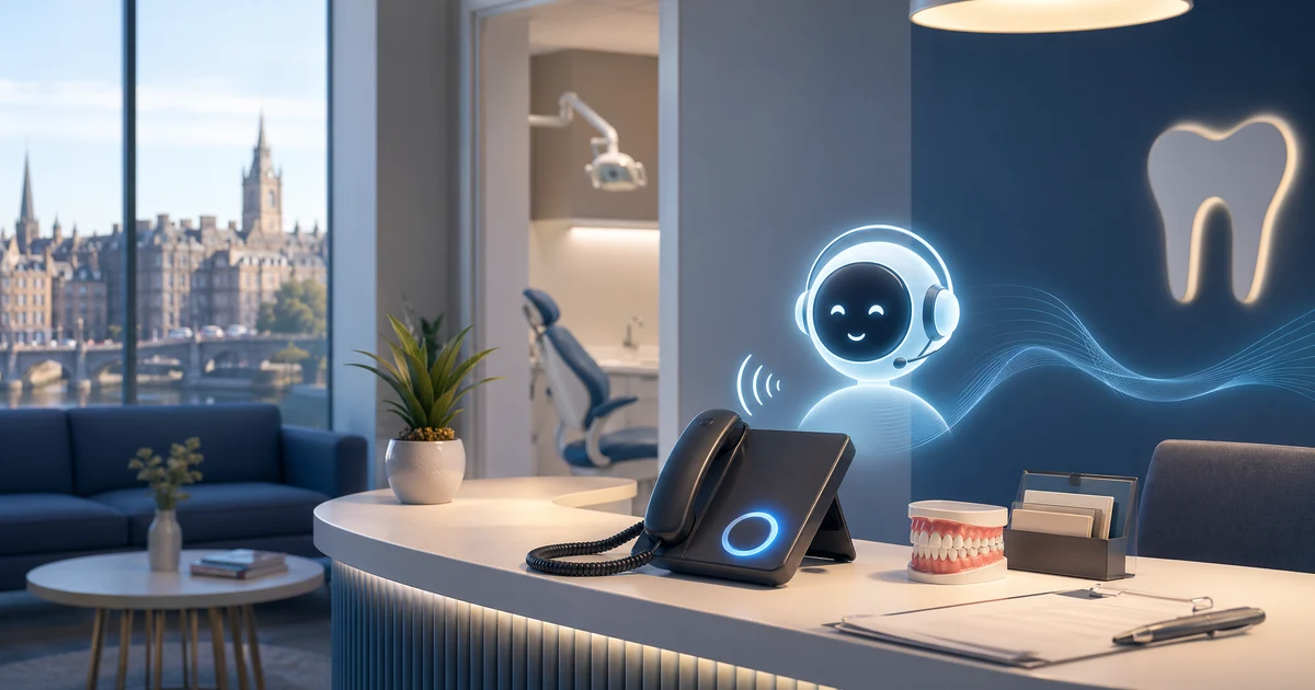 AI Receptionist for Dental Clinics in Glasgow | VoiceFleet — VoiceFleet blog illustration