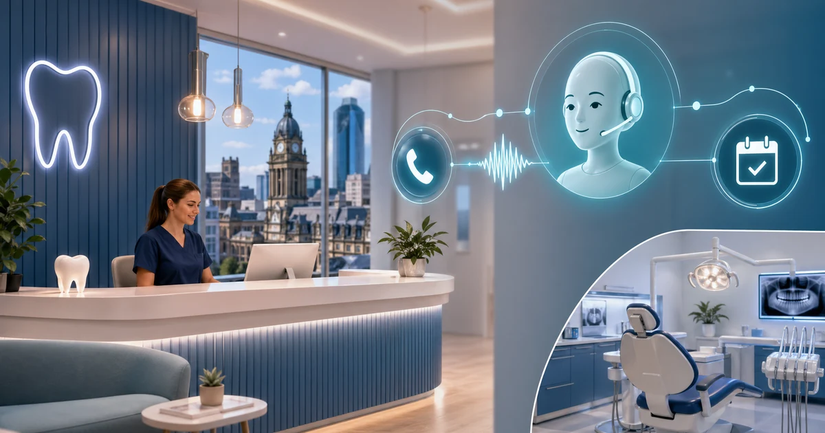 AI Receptionist for Dental Clinics in Leeds | VoiceFleet — VoiceFleet blog illustration
