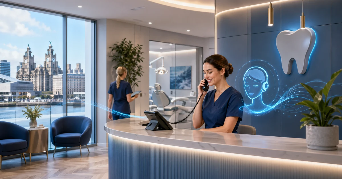 AI Receptionist for Dental Clinics in Liverpool | VoiceFleet — VoiceFleet blog illustration
