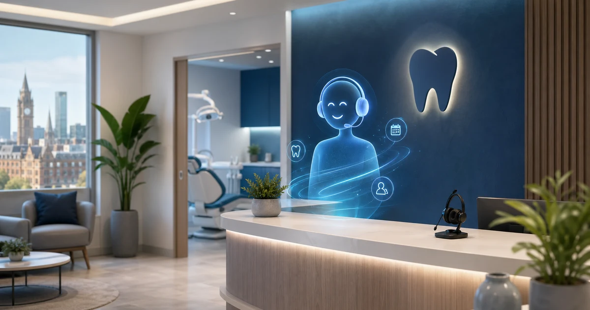 AI Receptionist for Dental Clinics in Manchester | VoiceFleet — VoiceFleet blog illustration