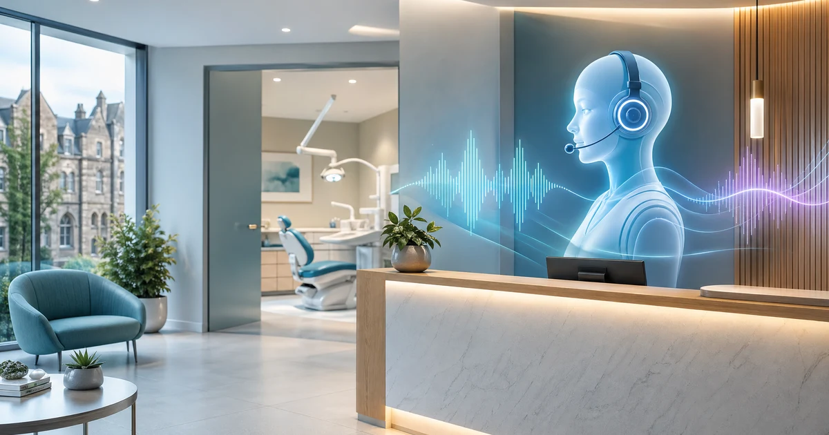 Dental Virtual Receptionist Ireland | AI Phone Answering for Dentists — VoiceFleet blog illustration