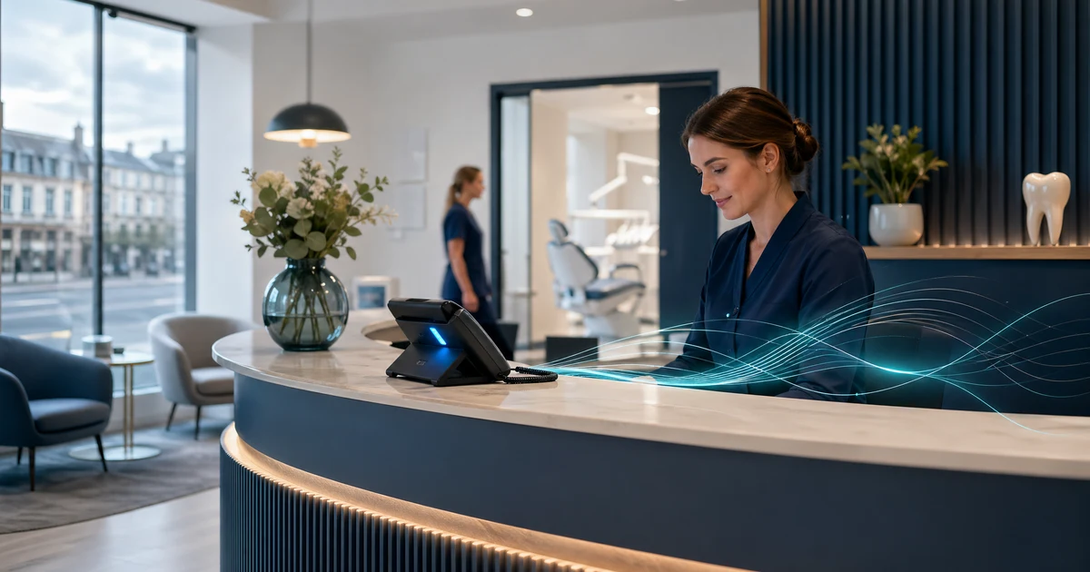 Dental Virtual Receptionist: The Complete Guide for Irish & UK Practices in 2026 — VoiceFleet blog illustration