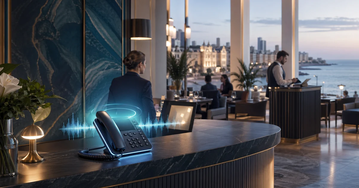 Recepcionista IA para Hoteles en Mar del Plata | VoiceFleet — VoiceFleet blog illustration