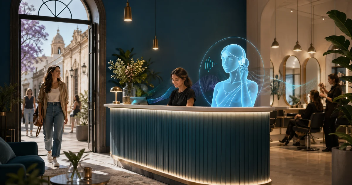 Recepcionista IA para Peluquerías en Córdoba | VoiceFleet — VoiceFleet blog illustration