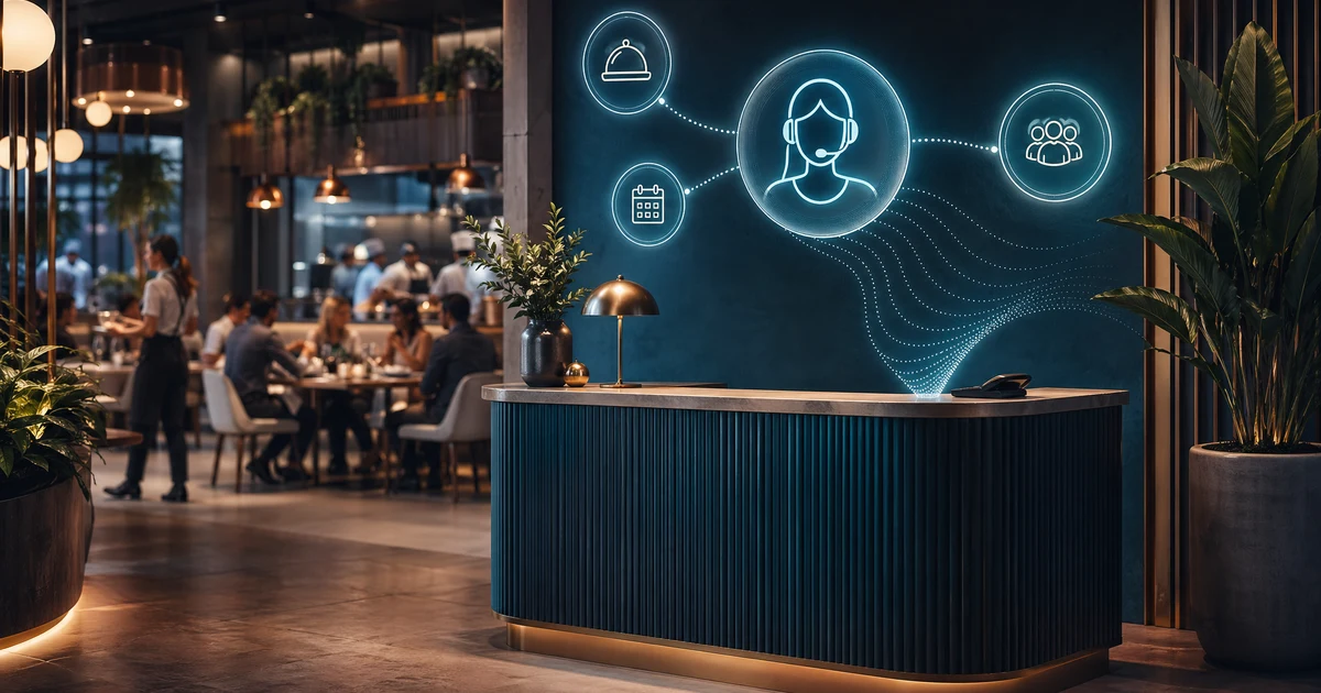 Kuidas saavad Eesti restoranid tehisintellekti administraatoriga lõpetada tipptunni broneeringute ja kaasavõetavate tellimuste kaotamise — VoiceFleet blog illustration