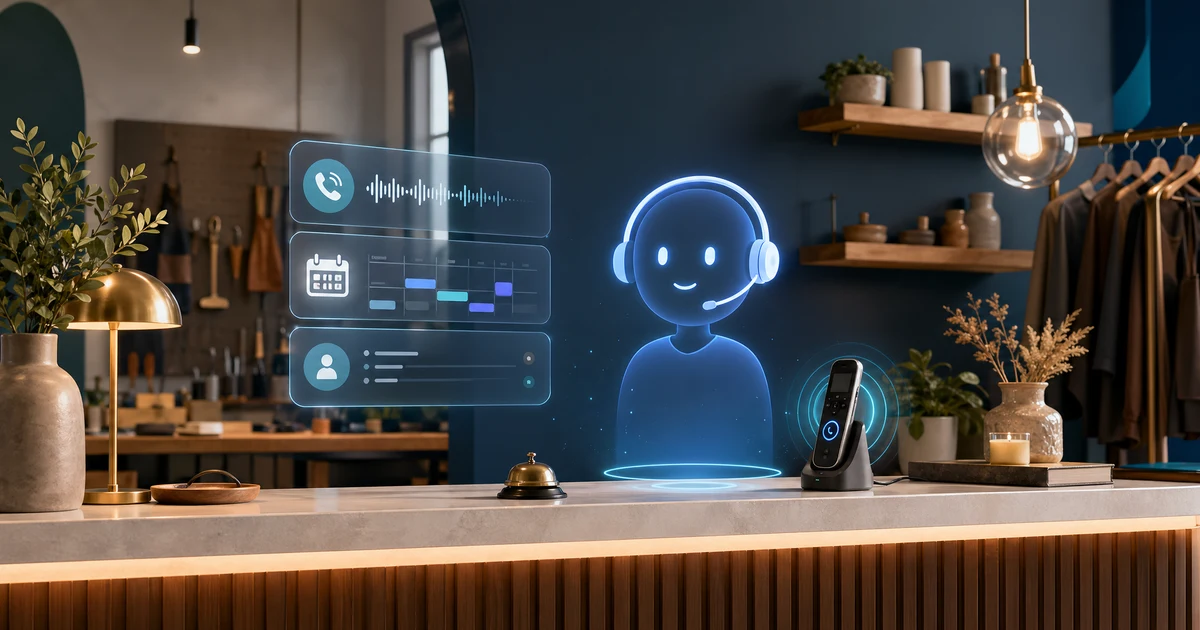 Réceptionniste IA pour Artisans : Ne Perdez Plus Jamais de Clients à Cause d'Appels Manqués — VoiceFleet blog illustration