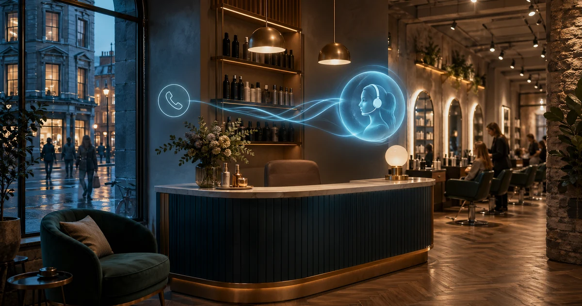 AI Phone Answering for Hair Salons in Maynooth | VoiceFleet — VoiceFleet blog illustration