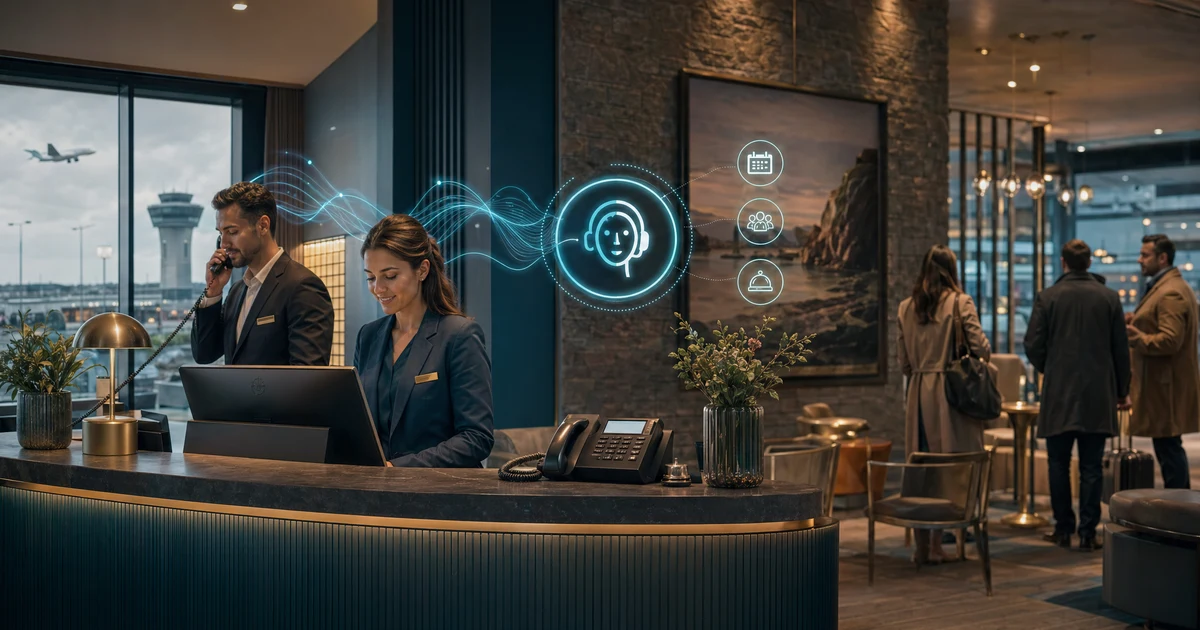 AI Phone Answering for Hotels in Swords | VoiceFleet — VoiceFleet blog illustration