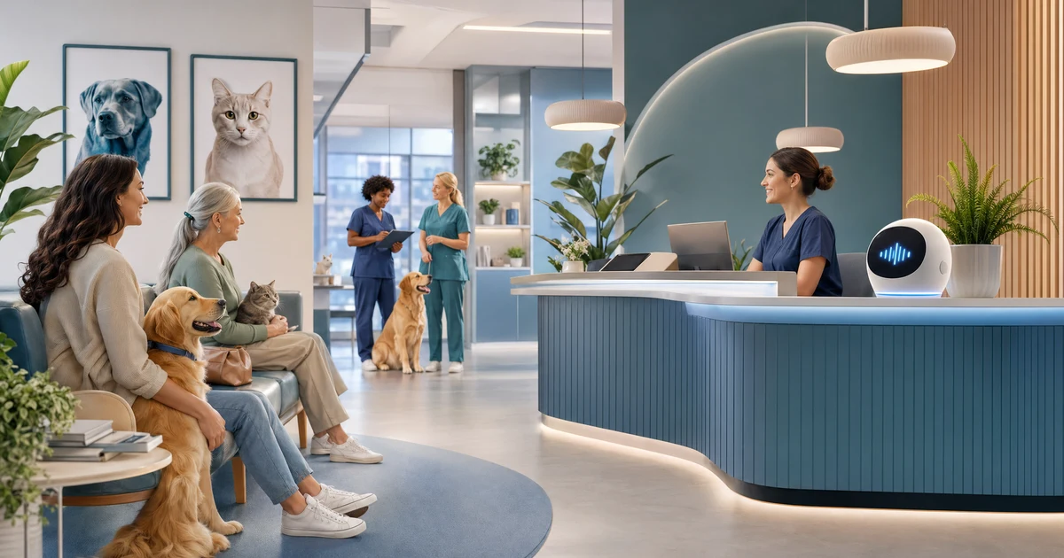 AI telefonska recepcija za veterinarske ambulante u Hrvatskoj — VoiceFleet blog illustration