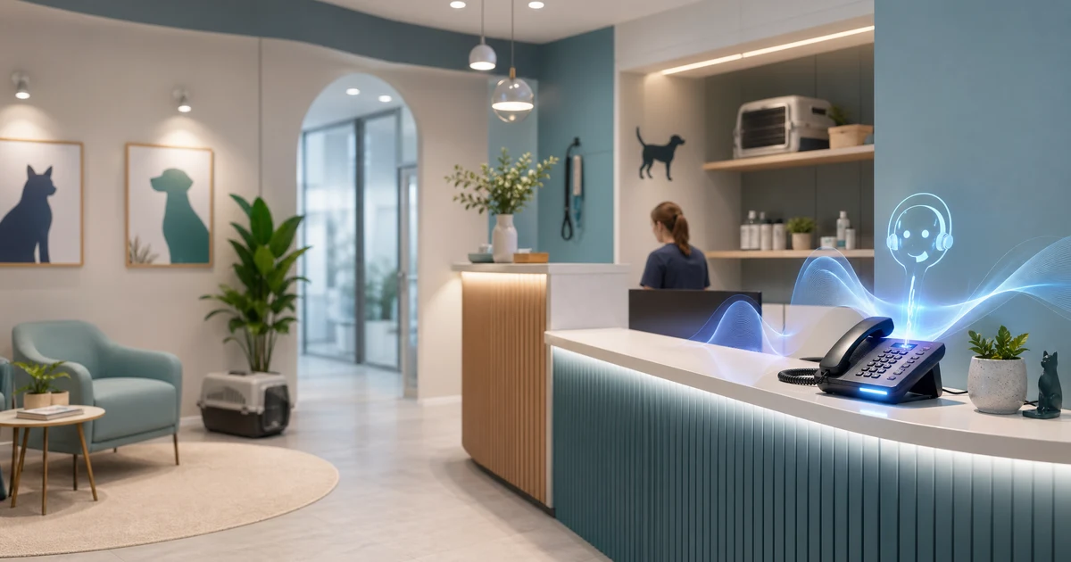 Miért van szükségük a magyarországi állatorvosi rendelőknek AI recepciósra 2026-ban — VoiceFleet blog illustration