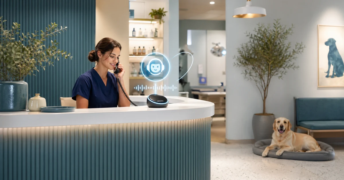 Perché le cliniche veterinarie in Italia hanno bisogno di una receptionist IA nel 2026 — VoiceFleet blog illustration