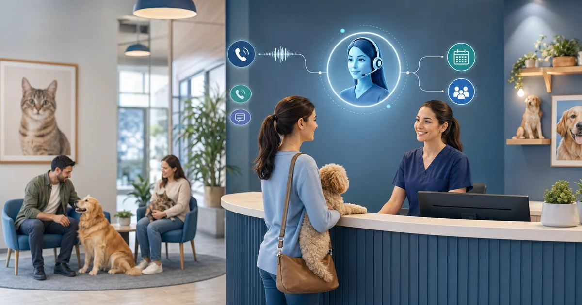 Receptionist AI per studi professionali e servizi in Italia — VoiceFleet blog illustration