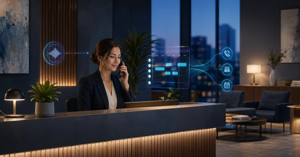 Receptionist AI fuori orario: SLA di richiamata e triage preventivi per studi professionali — VoiceFleet blog illustration