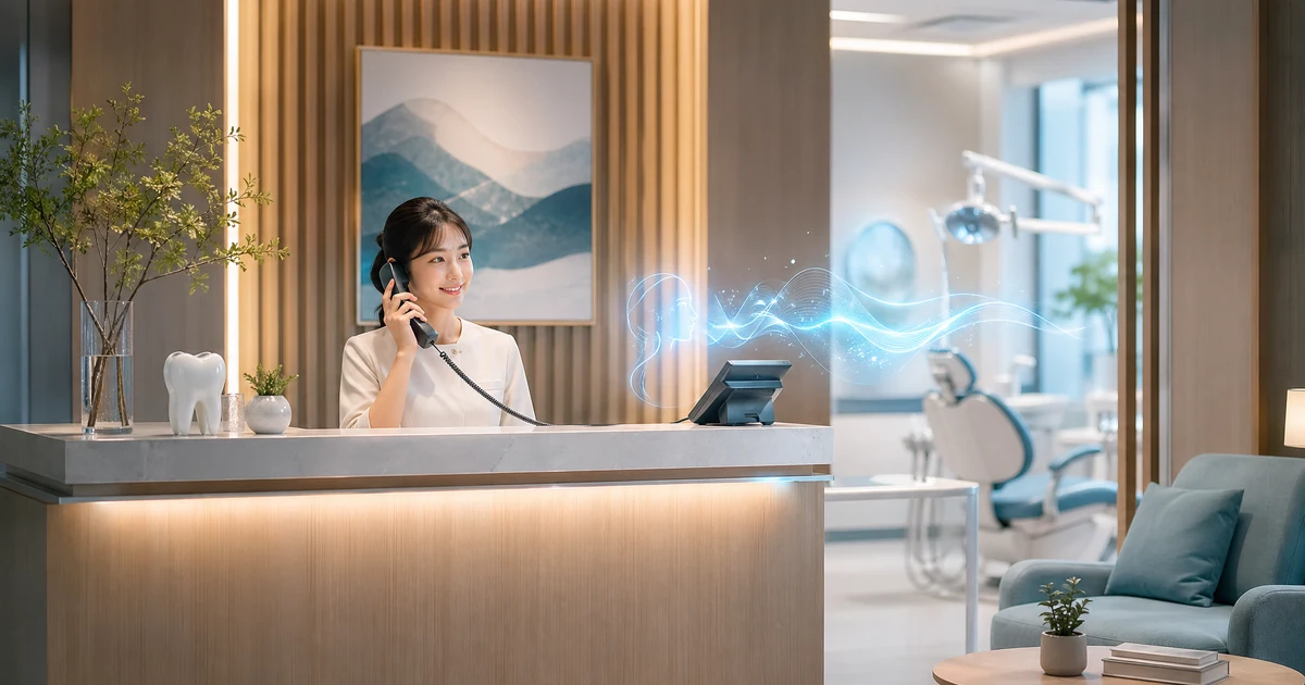 日本の歯科医院が AI 受付係を使ってノーショーを減らし、キャンセルに対応する方法 — VoiceFleet blog illustration
