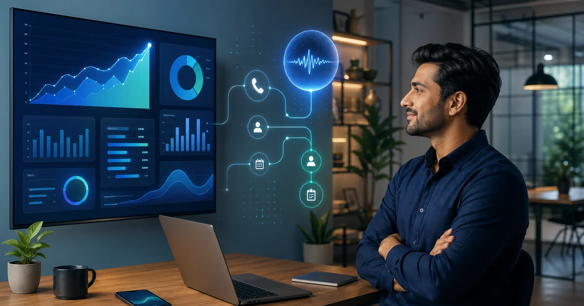 लागत बचत: AI रिसेप्शनिस्ट से भारतीय व्यवसाय कैसे सालाना ₹3 लाख बचाएं — VoiceFleet blog illustration