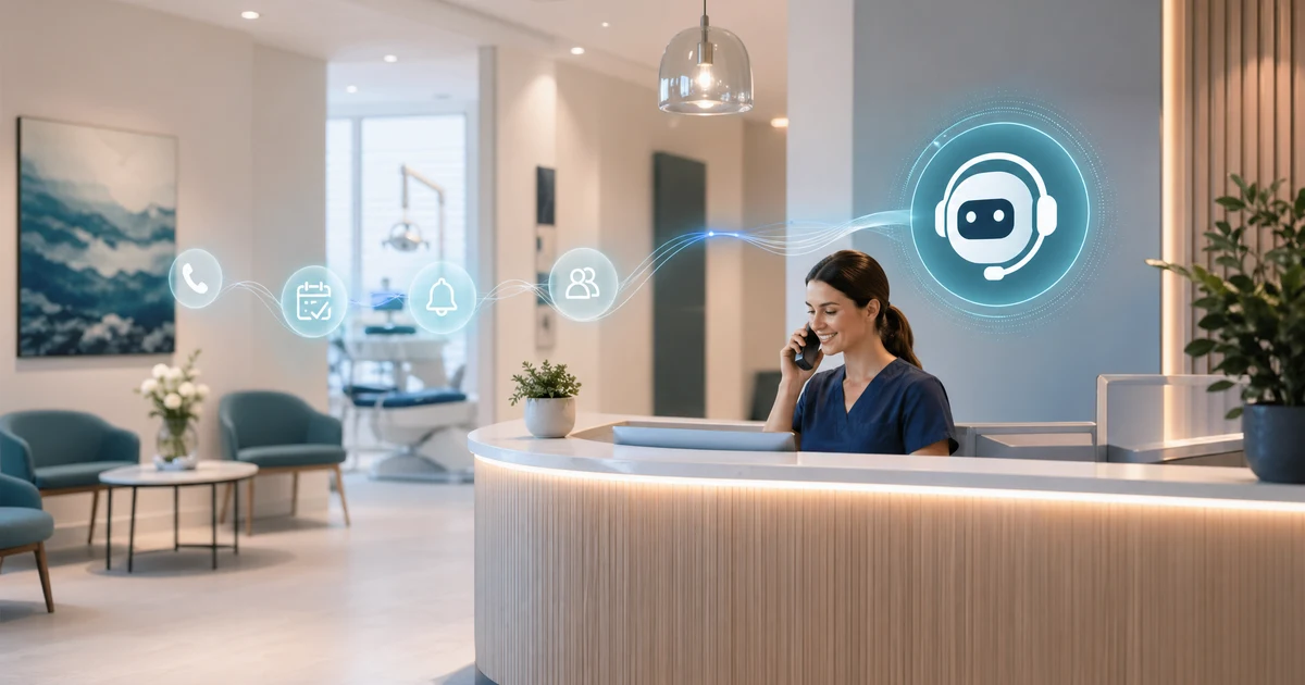 Hoe een AI-receptionist no-shows verlaagt bij tandartspraktijken in Nederland — VoiceFleet blog illustration