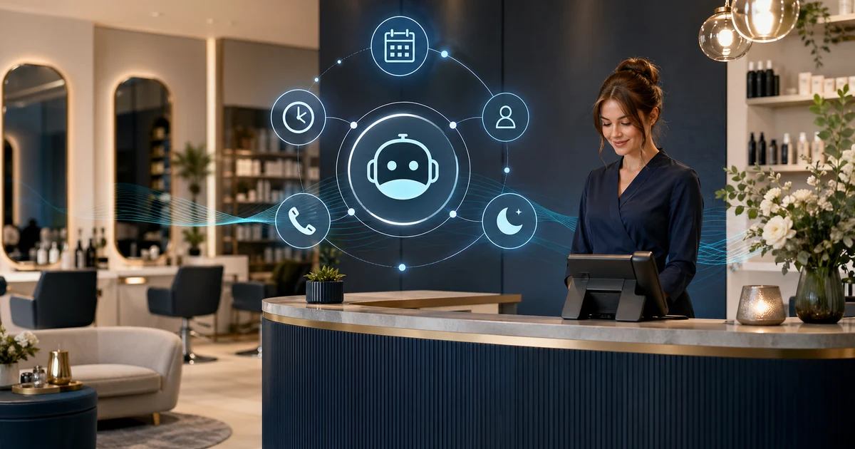 AI-Receptionist voor Kapsalons in Nederland: Complete Gids 2026 — VoiceFleet blog illustration