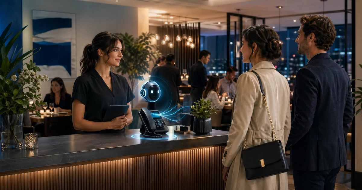 Hoe restaurants in 2026 gemiste reserverings-, takeaway- en avondspitsgesprekken verminderen met een AI-receptionist — VoiceFleet blog illustration