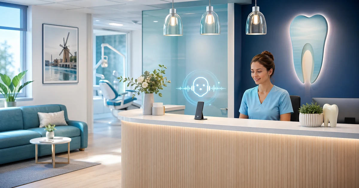 AI-Receptionist voor Tandartspraktijken: Waarom Nederlandse Praktijken in 2026 Overstappen — VoiceFleet blog illustration