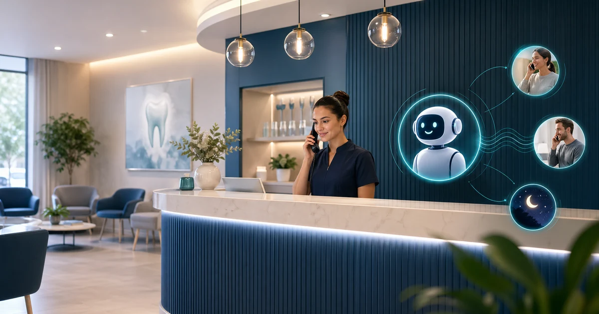 Hoe tandheelkundige klinieken in Nederland kunnen voorkomen dat er nieuwe patiënten verloren gaan met een AI-receptioniste — VoiceFleet blog illustration
