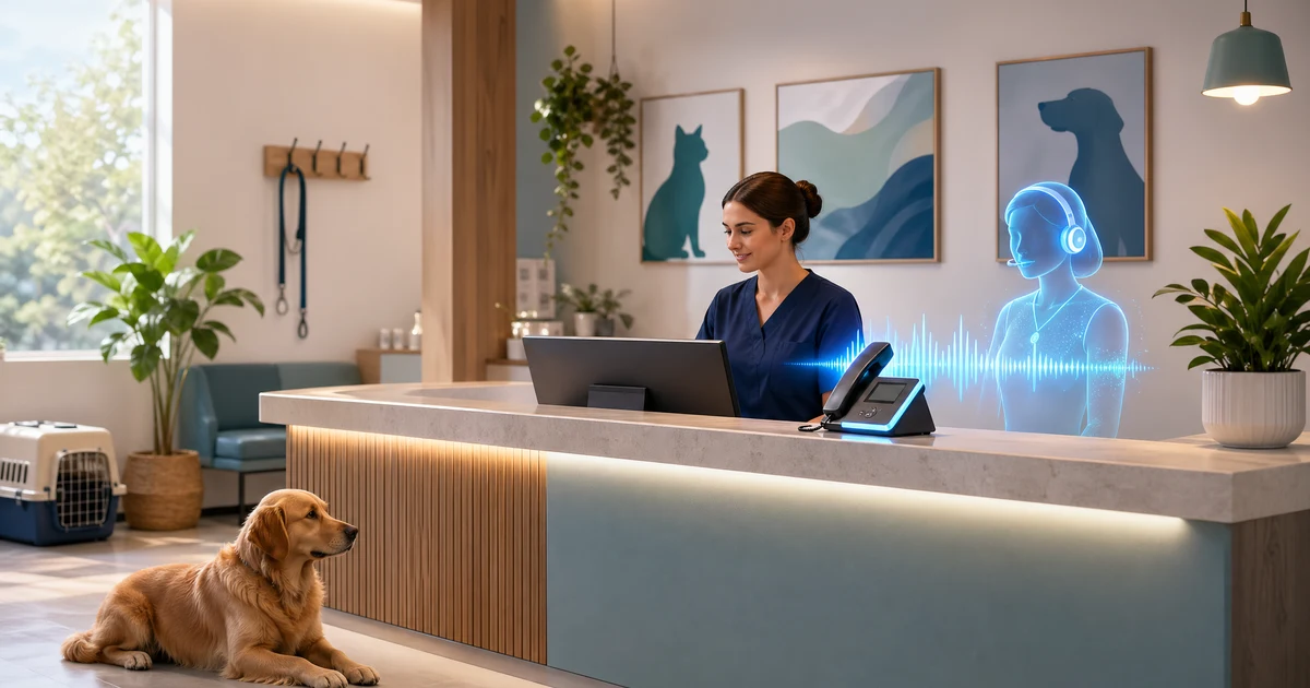 Waarom dierenartspraktijken in Nederland een AI-receptionist nodig hebben in 2026 — VoiceFleet blog illustration