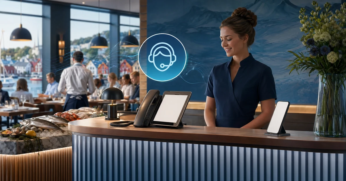 Norske restauranter taper reservasjoner på tapte anrop — VoiceFleet blog illustration
