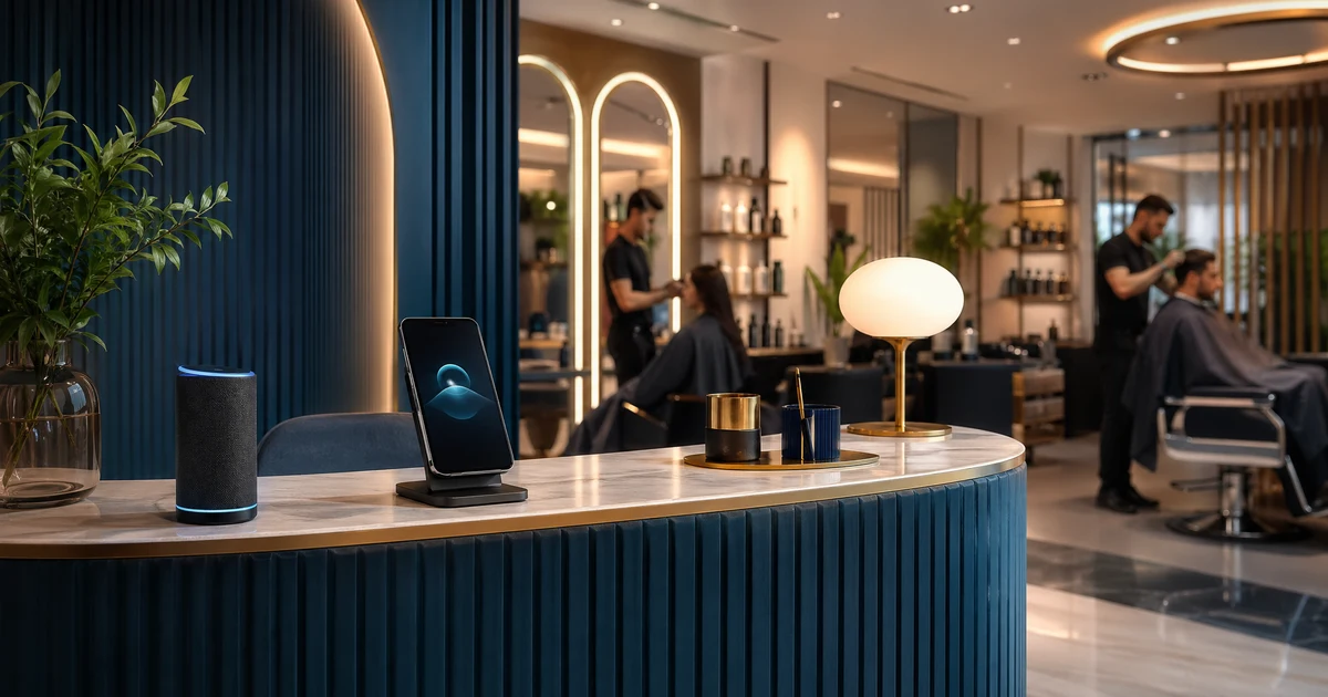 Recepcionista IA para Peluquerías en Núñez | VoiceFleet — VoiceFleet blog illustration