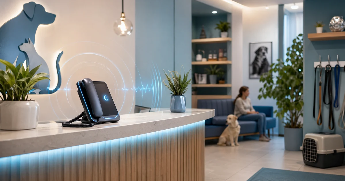 Dlaczego kliniki weterynaryjne w Polsce potrzebują recepcjonistki AI w 2026 — VoiceFleet blog illustration