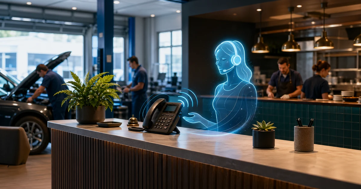 Recepcionista IA para Oficinas Mecânicas e Encanadores: Como Nunca Mais Perder Clientes por Ligação Não Atendida — VoiceFleet blog illustration