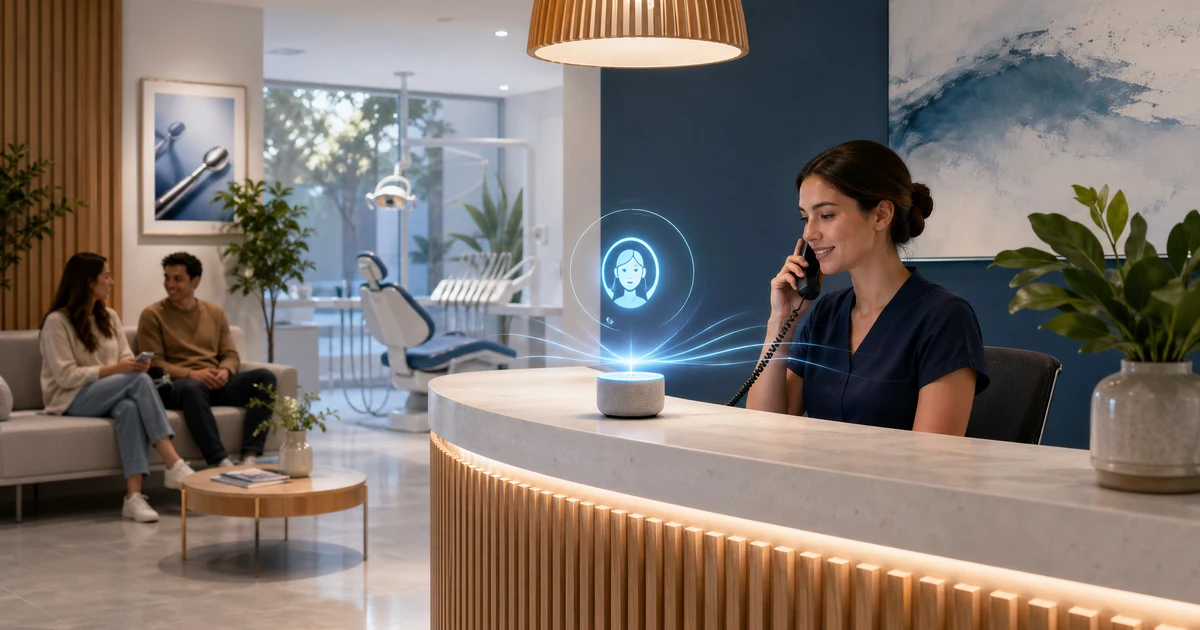 Recepcionista Dental IA en Argentina: Cómo Atender Mejor sin Saturar tu Consultorio — VoiceFleet blog illustration