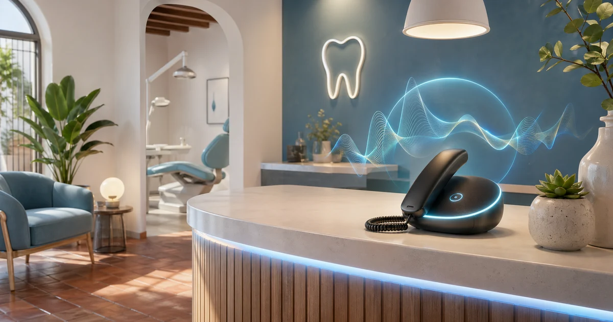 Recepcionista IA para Consultorios Dentales Pequeños en Argentina: Dejá de Perder Pacientes por Llamadas sin Contestar — VoiceFleet blog illustration