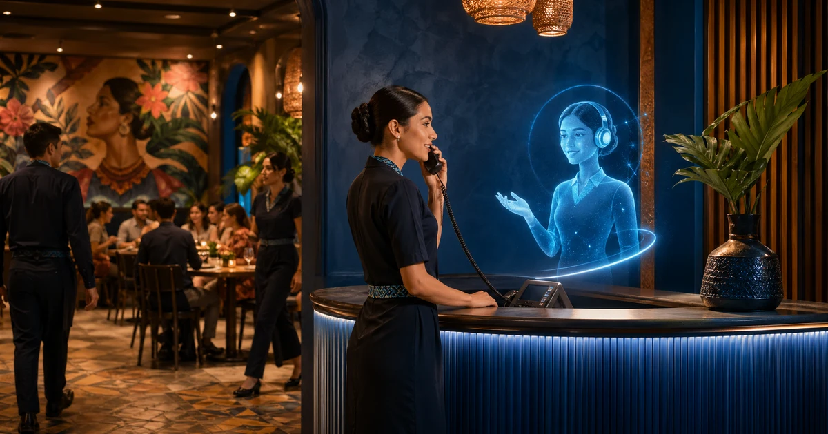 Recepcionista IA para negocios en Bolivia — VoiceFleet blog illustration