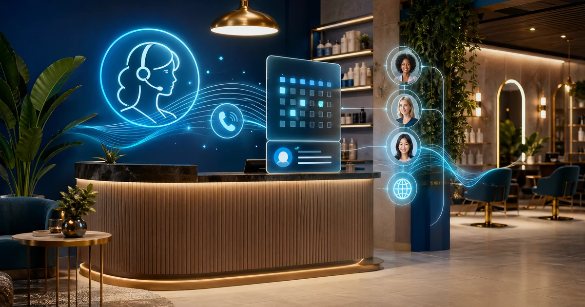 Recepcionista com IA para PMEs em 2026: como empresas no Brasil param de perder ligações fora do horário, pedidos de orçamento e leads multilíngues — VoiceFleet blog illustration