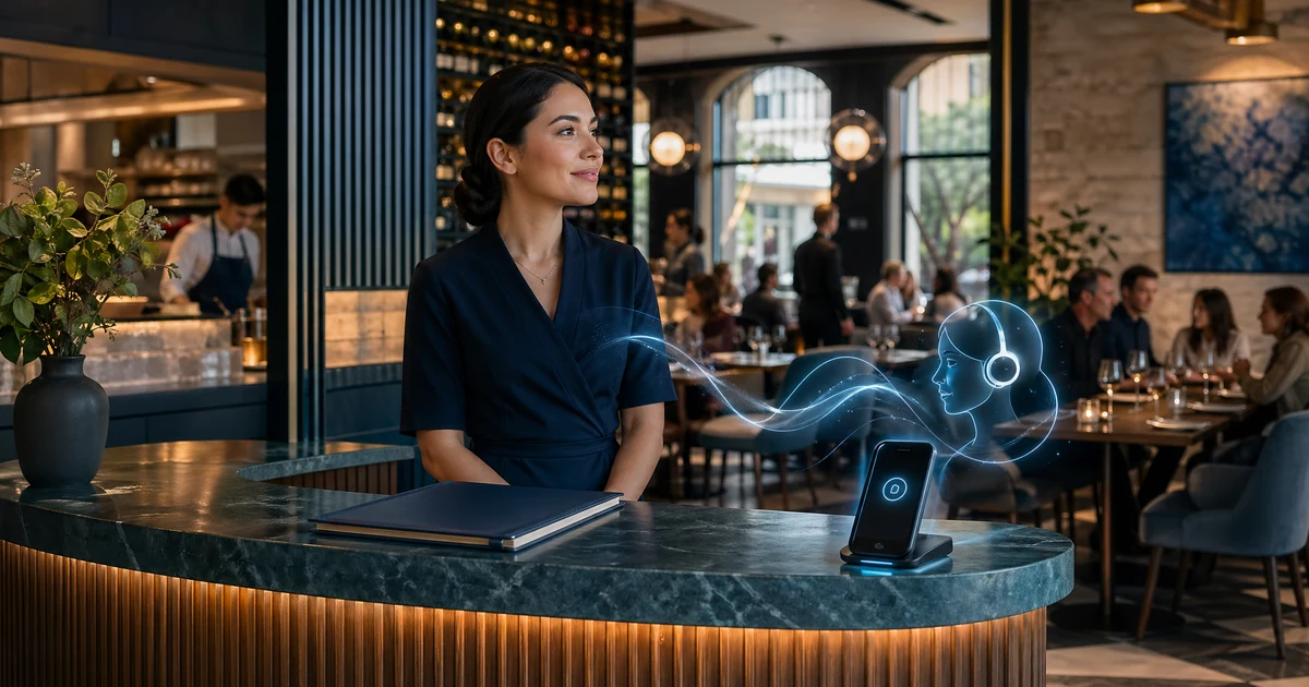 Recepcionista Virtual IA para Restaurantes en Argentina 2026: Cómo Funciona y Por Qué lo Necesitás — VoiceFleet blog illustration