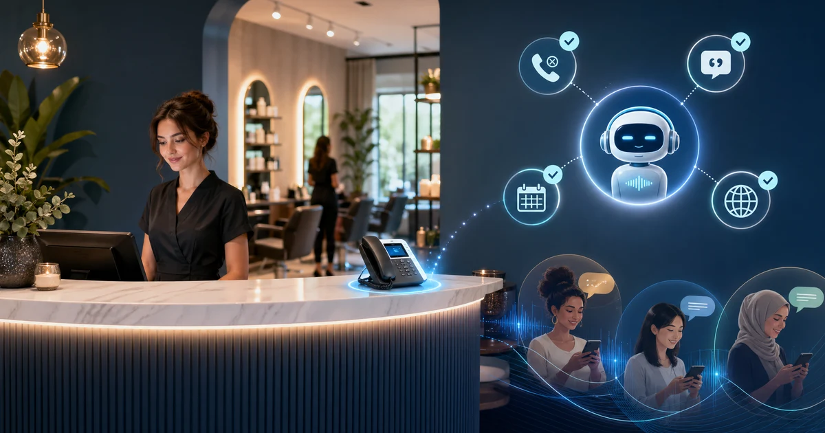 Receptionist AI per PMI nel 2026: come le aziende in Italia smettono di perdere chiamate fuori orario, richieste di preventivo e lead multilingua — VoiceFleet blog illustration
