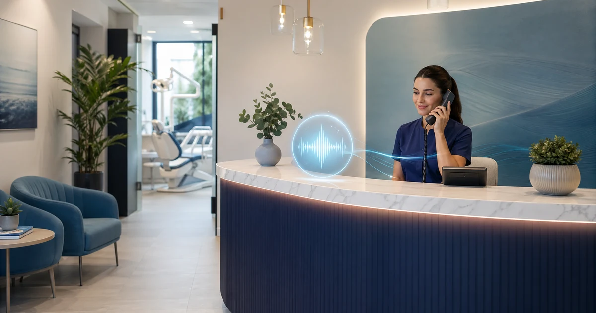 Receptionist IA per Studi Dentistici: La Rivoluzione dell'Accoglienza — VoiceFleet blog illustration