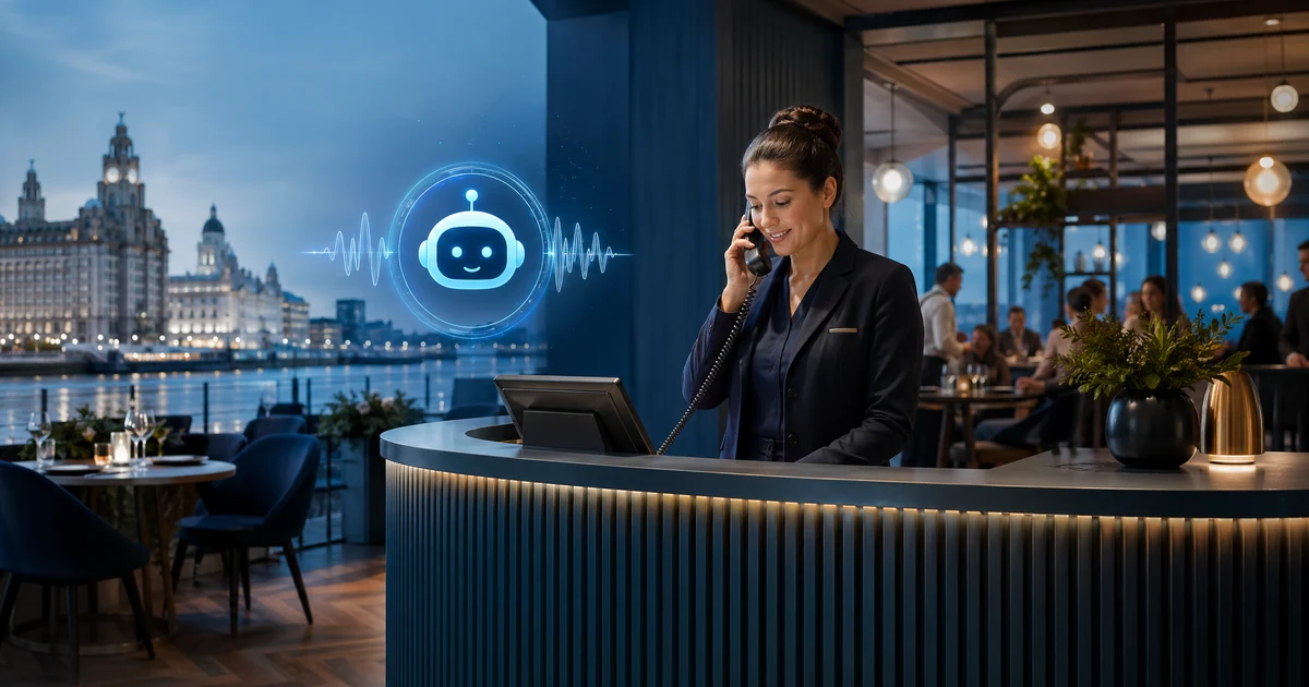 AI Receptionist for Restaurants in Liverpool | VoiceFleet — VoiceFleet blog illustration