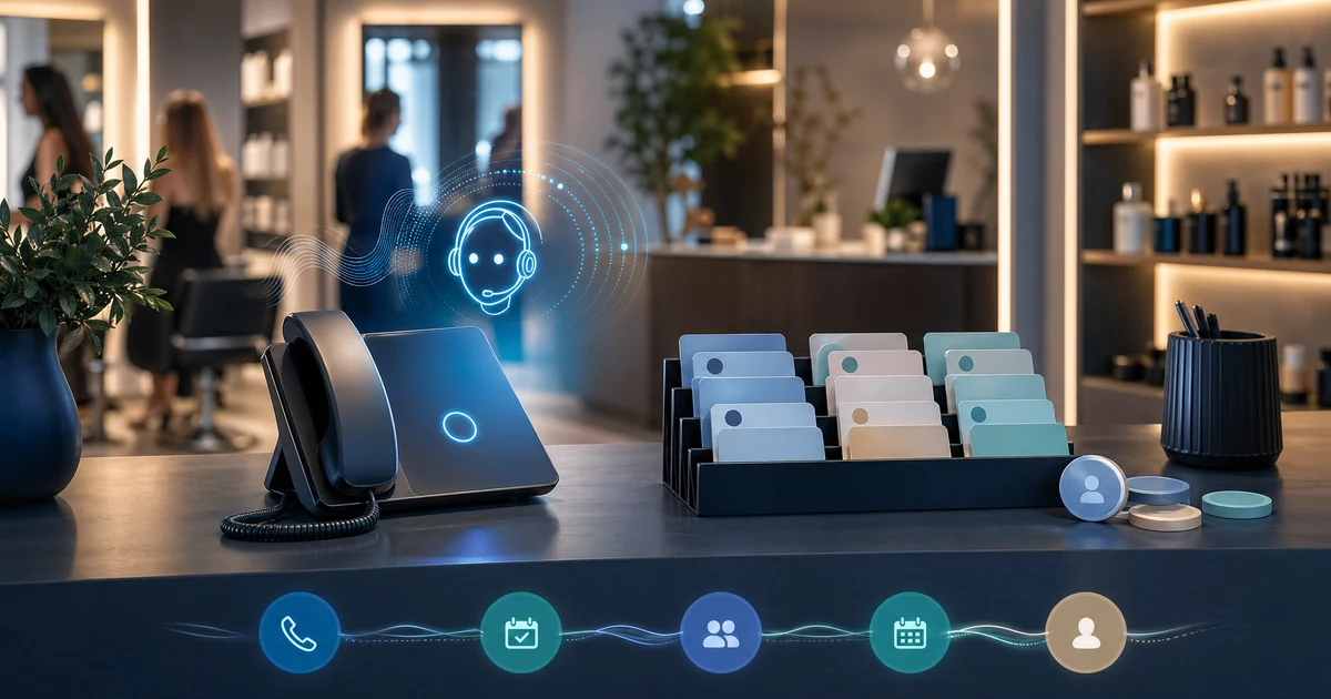 AI Receptionist for Salons in Birmingham | VoiceFleet — VoiceFleet blog illustration