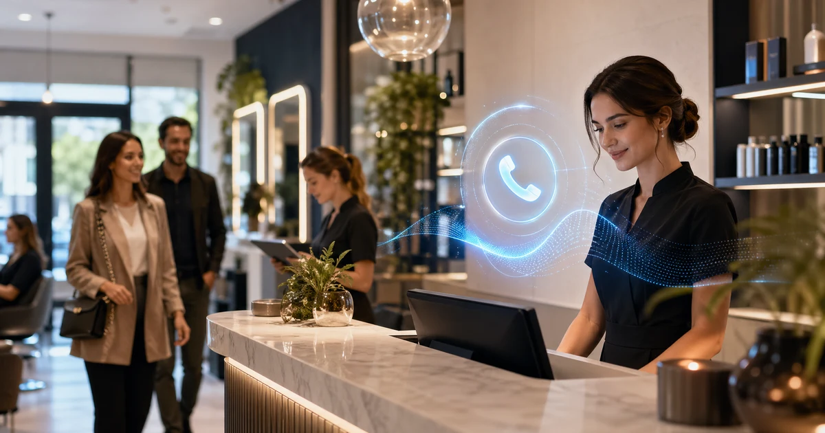 AI Receptionist for Salons in Liverpool | VoiceFleet — VoiceFleet blog illustration