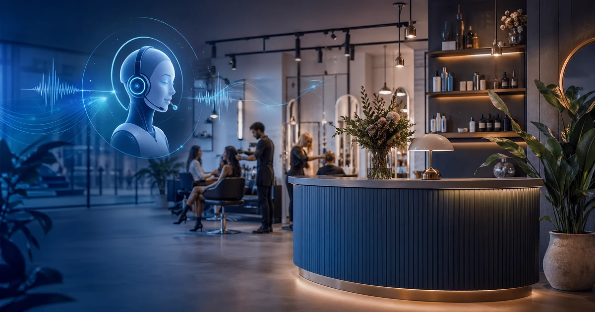 AI Receptionist for Salons in London | VoiceFleet — VoiceFleet blog illustration