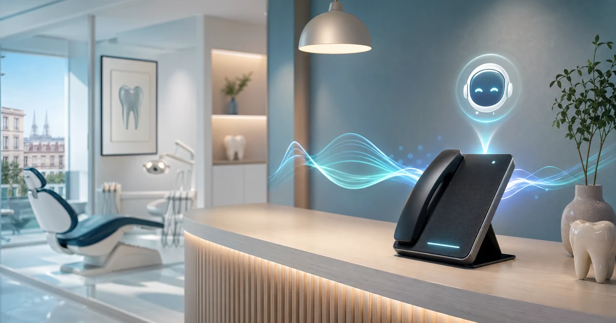 Secrétariat Téléphonique IA pour Cabinets Dentaires en France : Le Guide Complet 2026 — VoiceFleet blog illustration