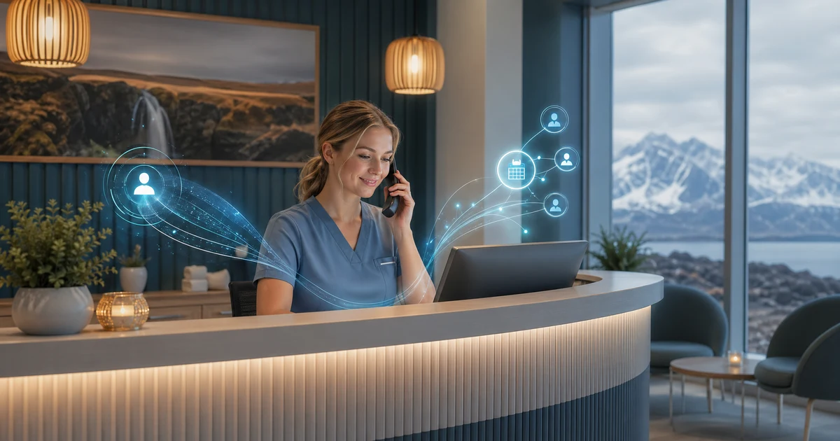 Sjálfvirkar Bókanir fyrir Heilbrigðisþjónustu á Íslandi: AI Bylting — VoiceFleet blog illustration