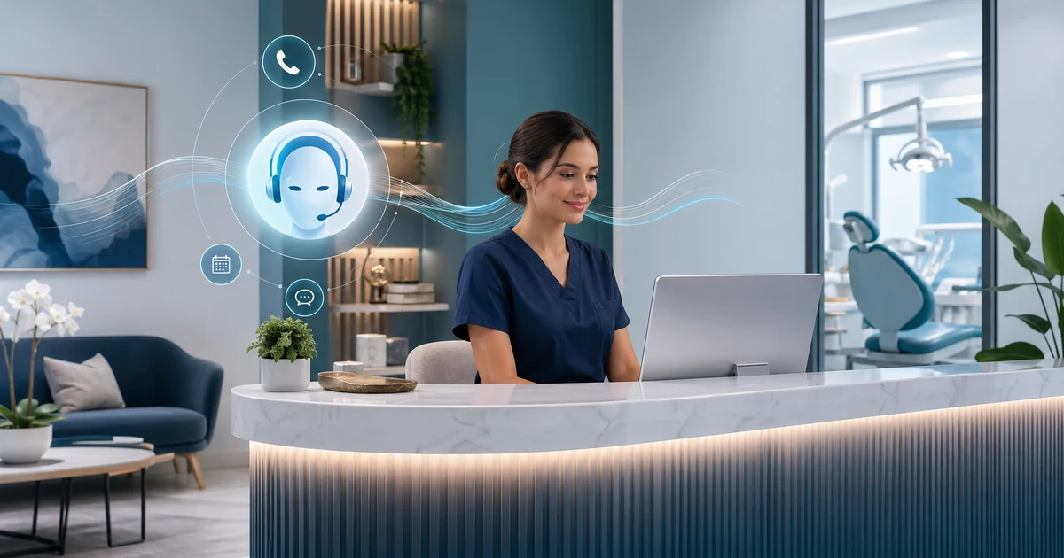 AI recepcionar za zobozdravstvene ordinacije: Kako umetna inteligenca spreminja zobozdravstvo v Sloveniji — VoiceFleet blog illustration