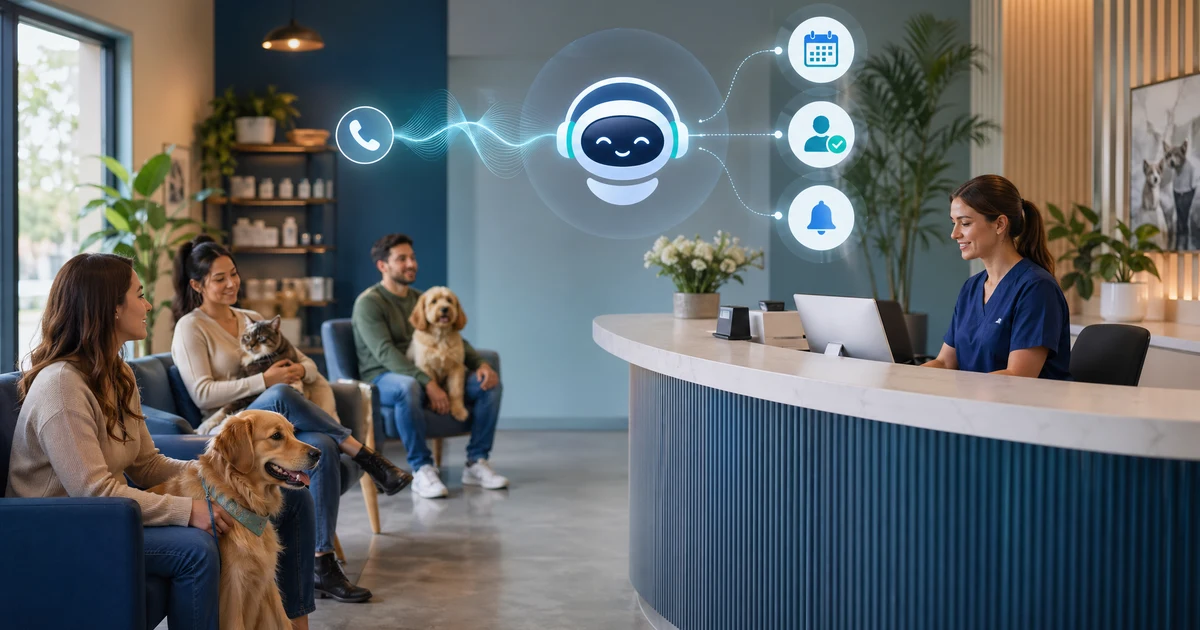AI receptor za profesionalne storitve v Sloveniji — VoiceFleet blog illustration