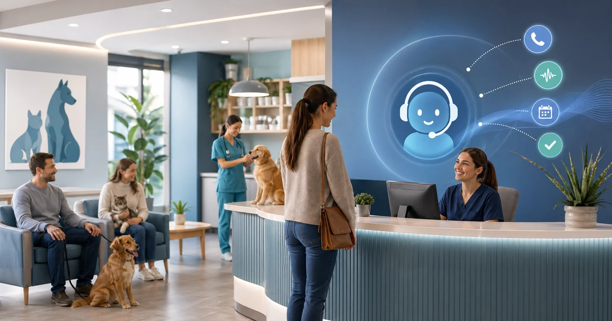AI telefonska recepcija za veterinarske ambulante u Srbiji — VoiceFleet blog illustration