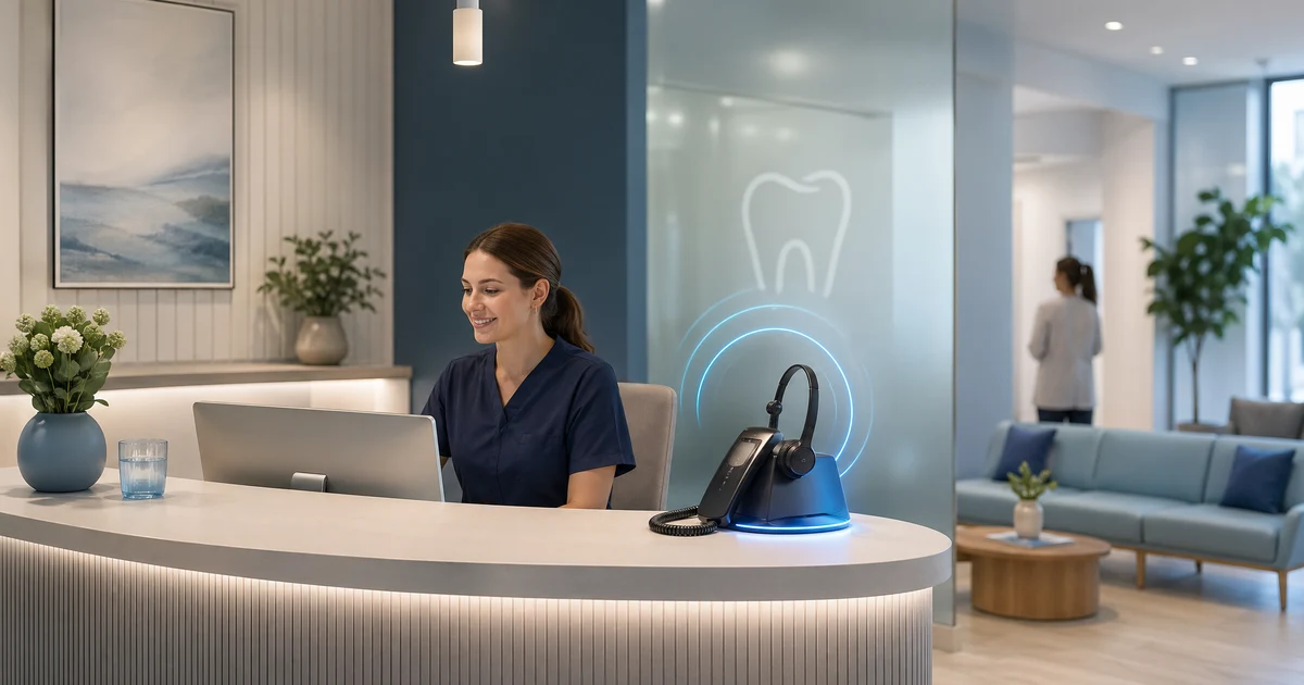 Hur tandvårdskliniker i Sverige kan sluta tappa samtal från nya patienter med en AI-receptionist — VoiceFleet blog illustration