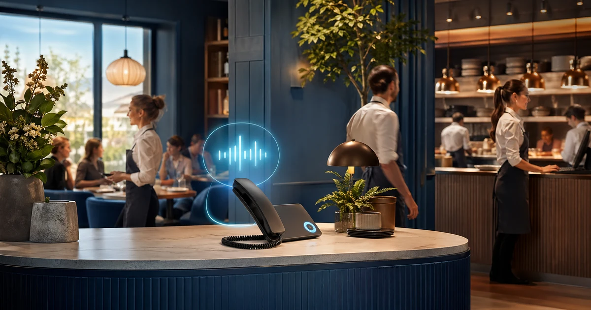 Så säkrar restauranger i Sverige helgens bokningar och takeaway-samtal med en AI-receptionist — VoiceFleet blog illustration