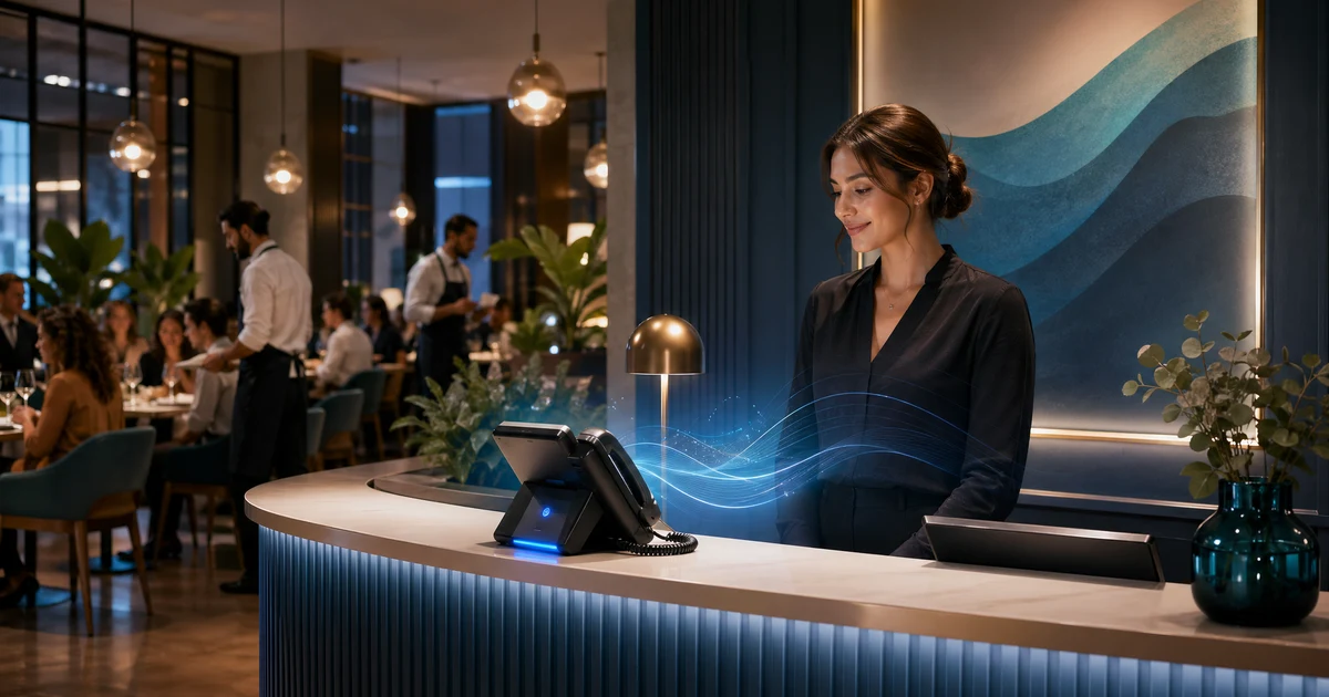 Telefonische Erreichbarkeit in der Gastronomie: So verlieren Restaurants keine Reservierungen mehr — VoiceFleet blog illustration